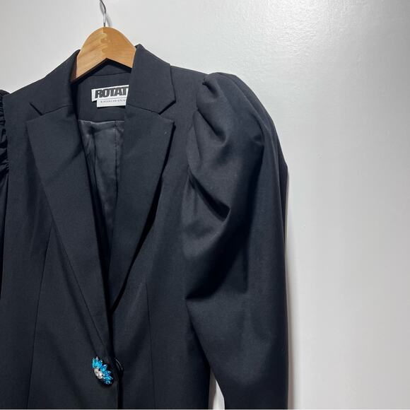 ROTATE Birger Christensen Carol Crystal-Embellished Blazer Mini Dress Size US-4 - Picture 9 of 15